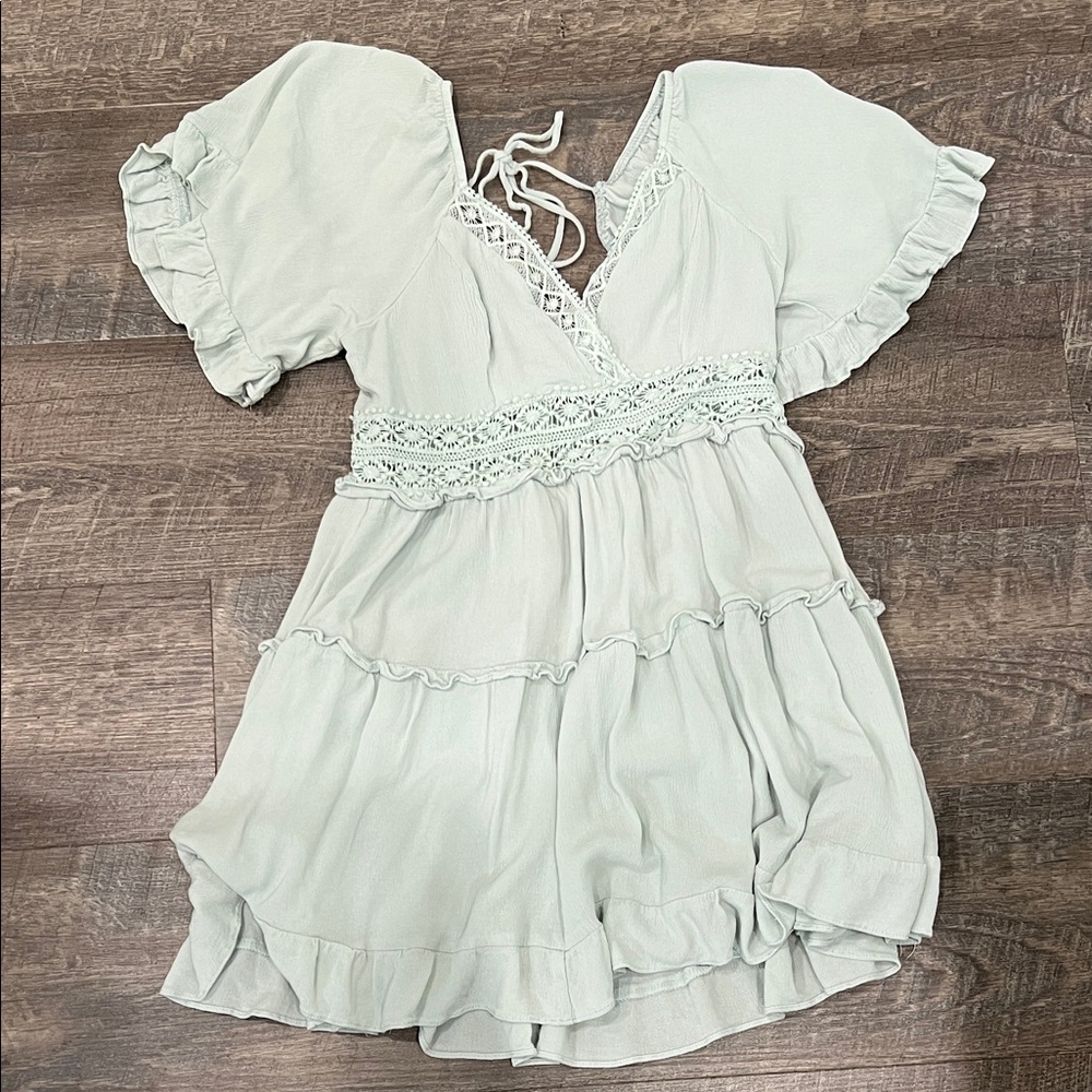 Elegant Light Green Casual Dress